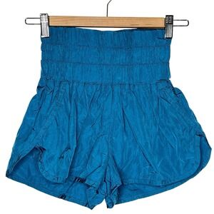 Free People Movement The Way Home Shorts Blue Womens XS Lined High Rise